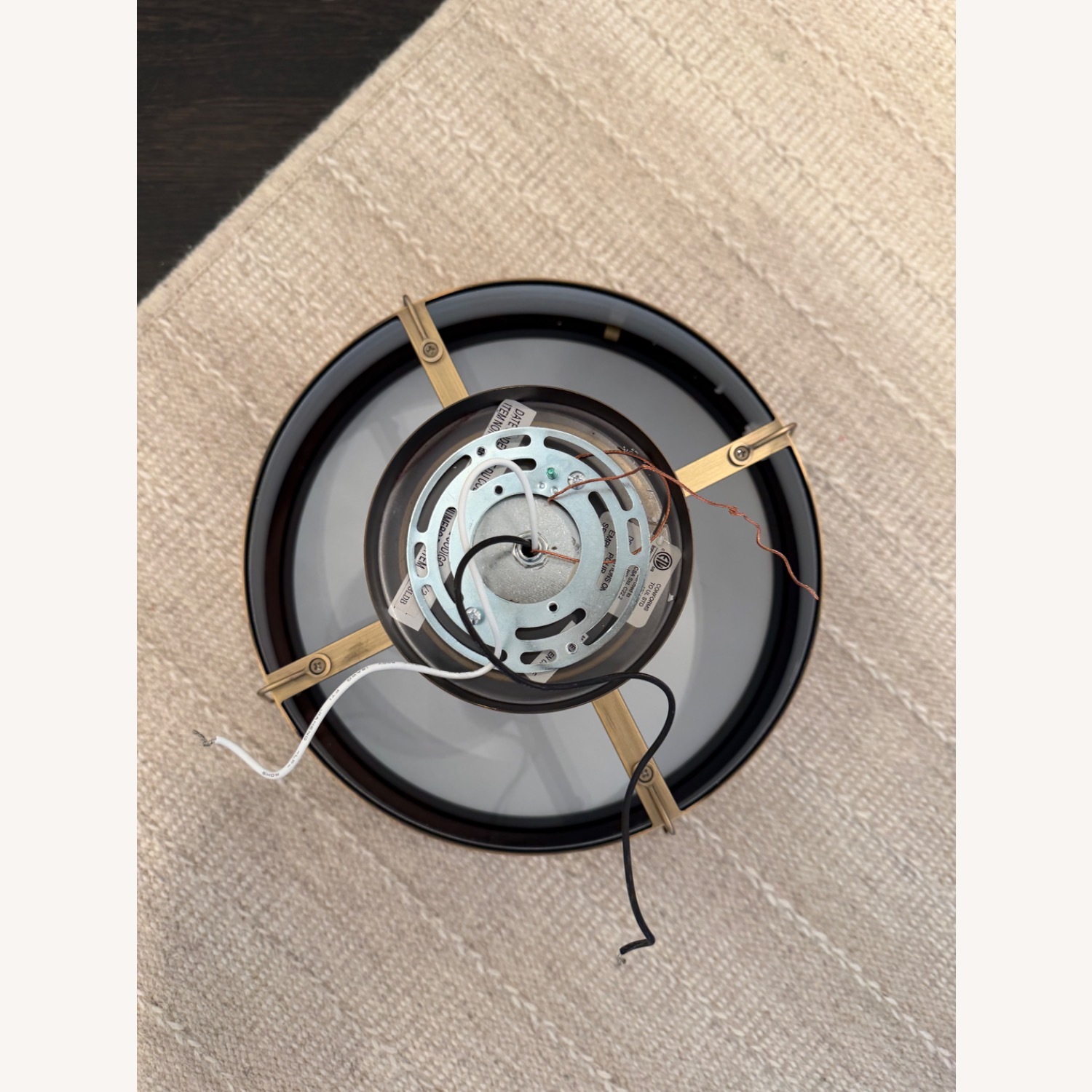 Shades of Light Chantilly Dark Gray Brass Ceiling Lamp - image-4