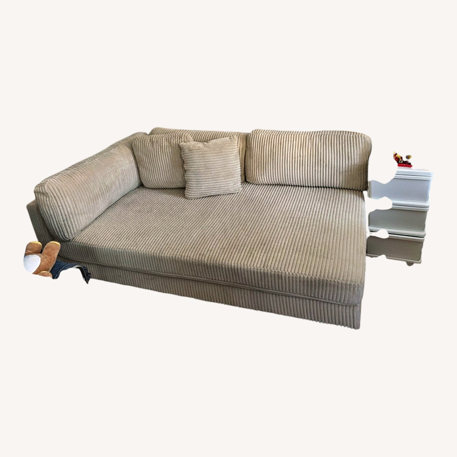 Wayfair Natural Fabric 2 Seater Sofa - image-4