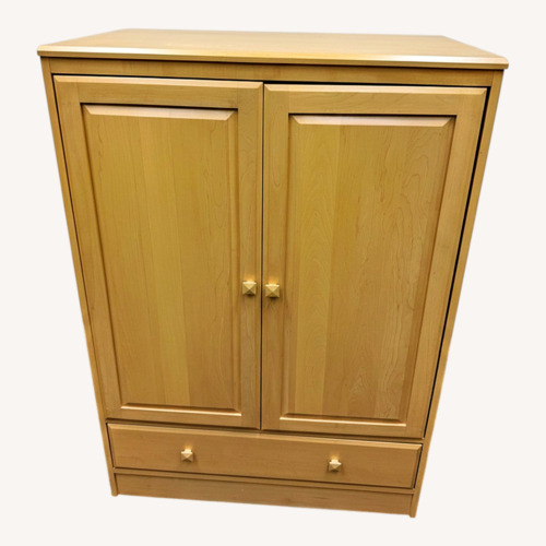 Used Ethan Allen 2 Piece Armoire W Shelf for sale on AptDeco