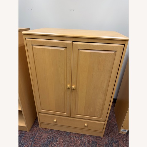Used Ethan Allen 2 Piece Armoire W Shelf for sale on AptDeco