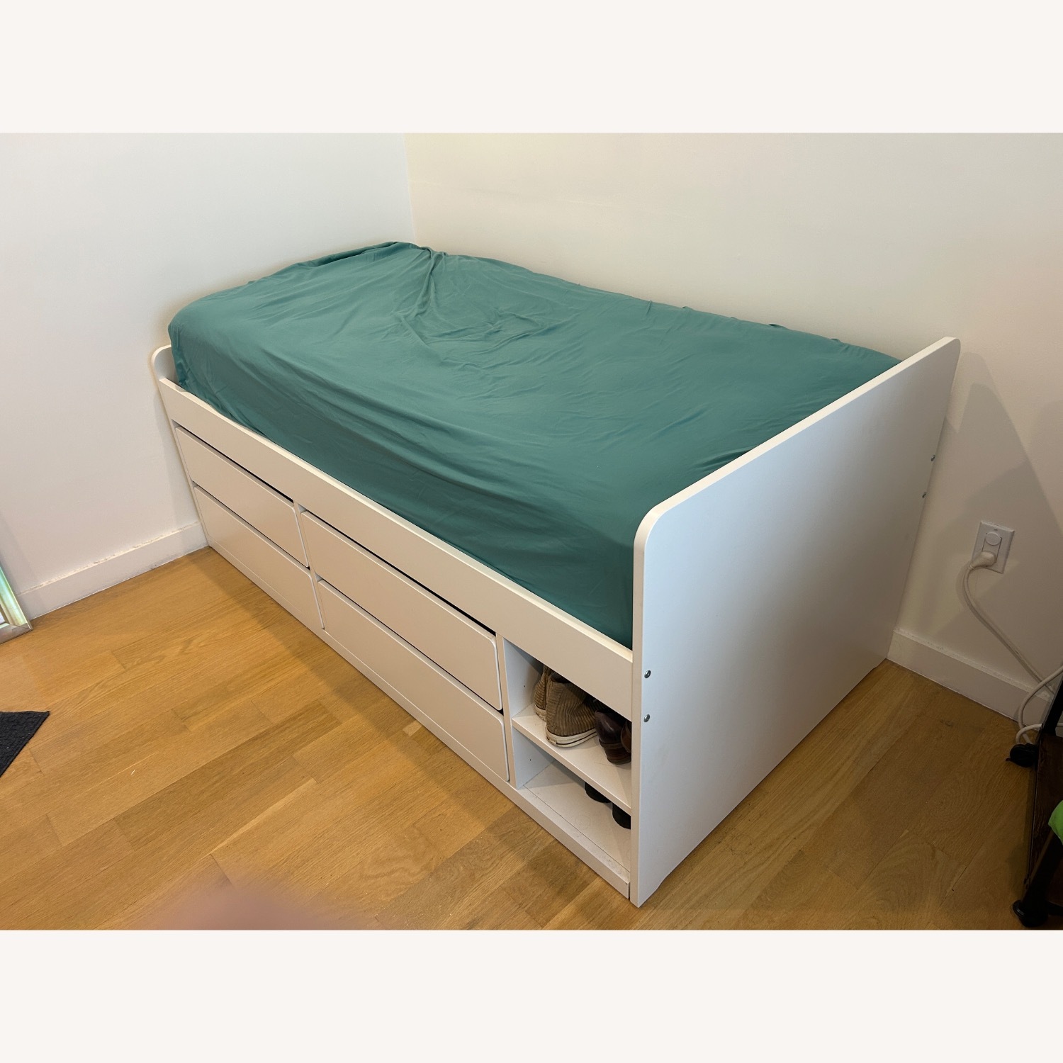 IKEA SLÄKT Twin Bed with Storage Drawers - image-2