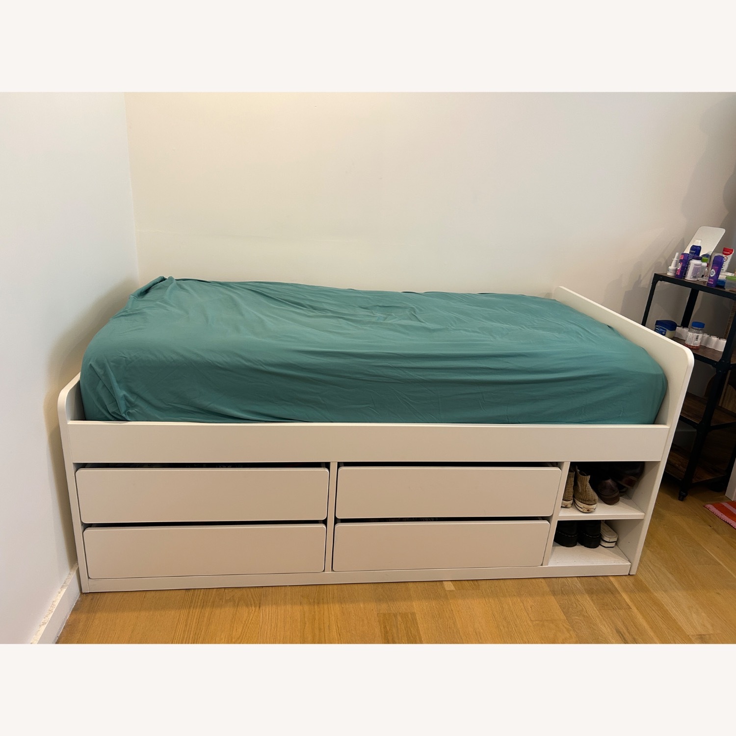 IKEA SLÄKT Twin Bed with Storage Drawers - image-3