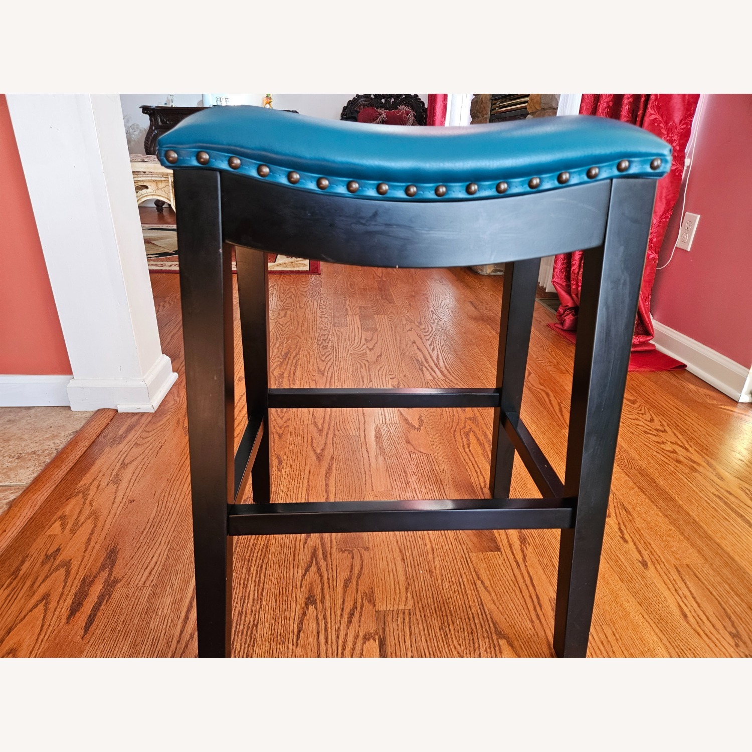 Wayfair Blue Faux Leather Stools - image-3