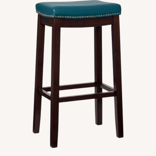 Used Wayfair Blue Faux Leather Stools for sale on AptDeco