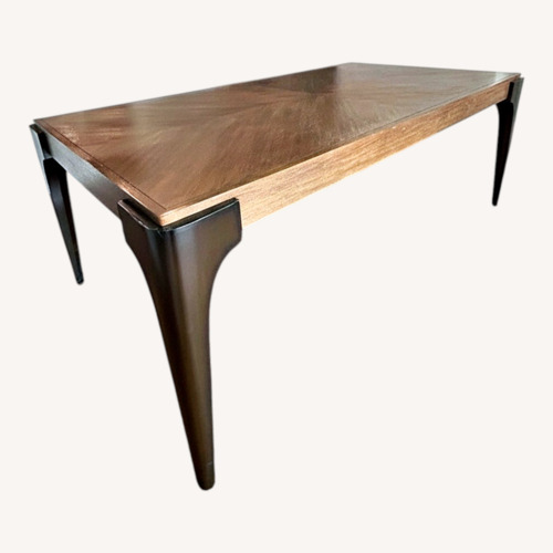Used Dark Brown Wood Dining Table for sale on AptDeco