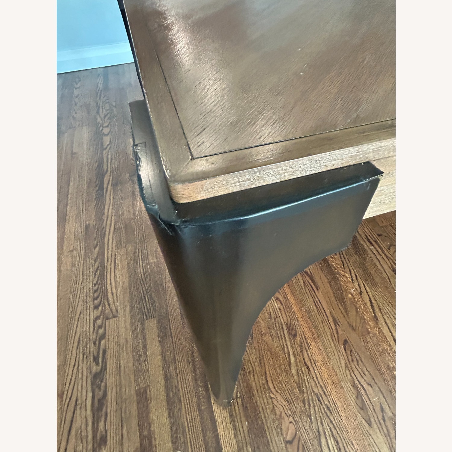 Dark Brown Wood Dining Table - image-4