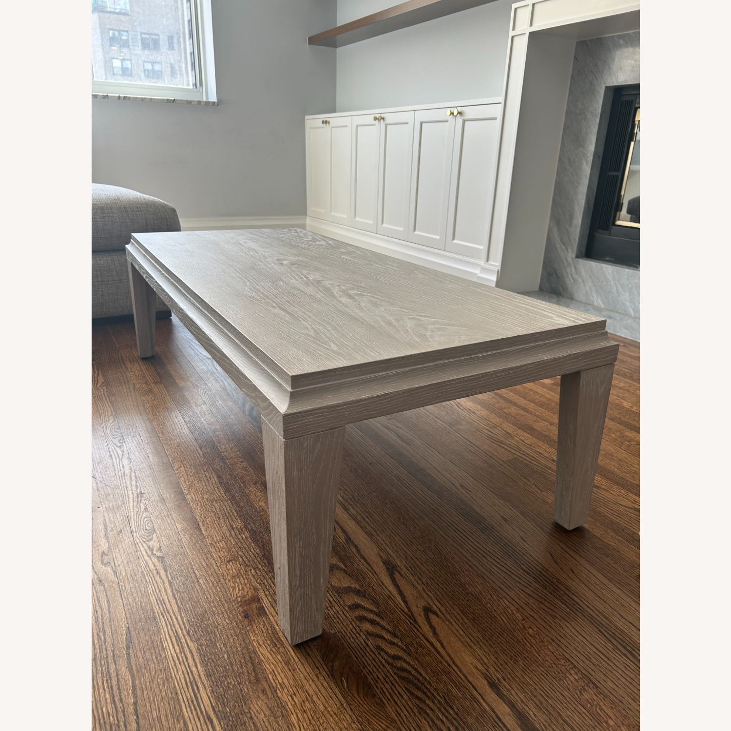 B. Soleimani Light Gray Wood Coffee Table - image-2