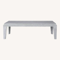 B. Soleimani Light Gray Wood Coffee Table