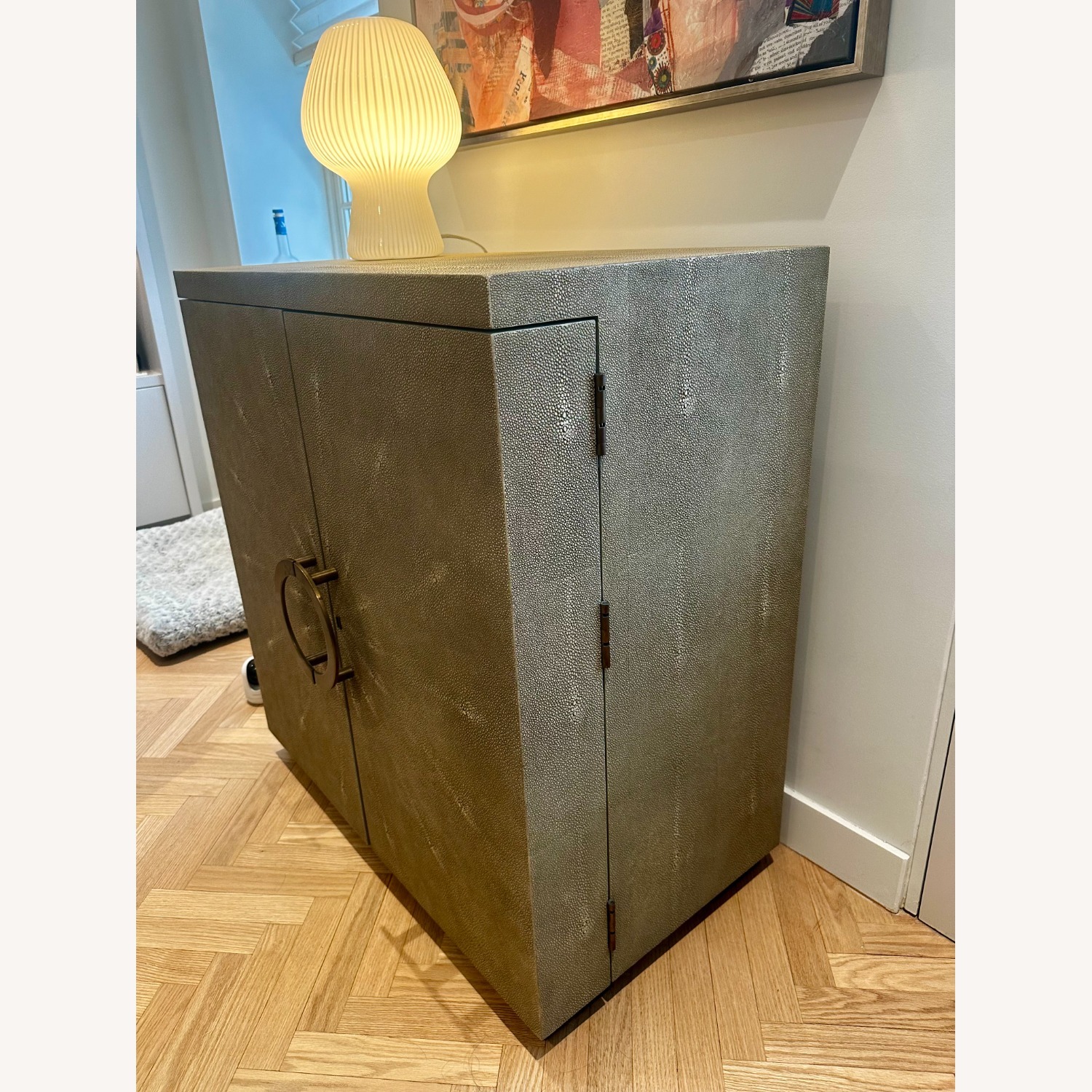 William Sonoma Seymour Dark Gray Bar Cart - image-3