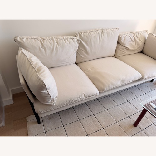 Used Floyd White Fabric 3+ Seater Sofa for sale on AptDeco