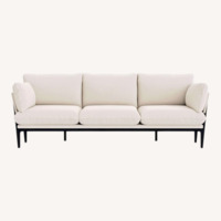 Floyd White Fabric 3+ Seater Sofa