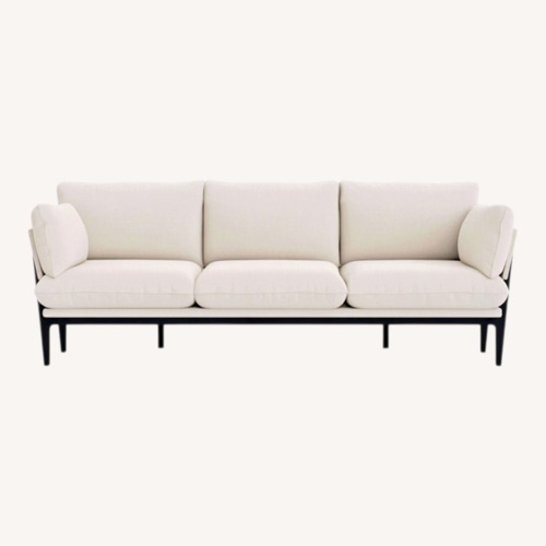Used Floyd White Fabric 3+ Seater Sofa for sale on AptDeco