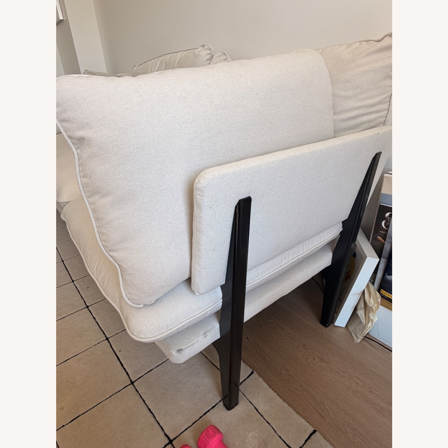 Floyd White Fabric 3+ Seater Sofa - image-2