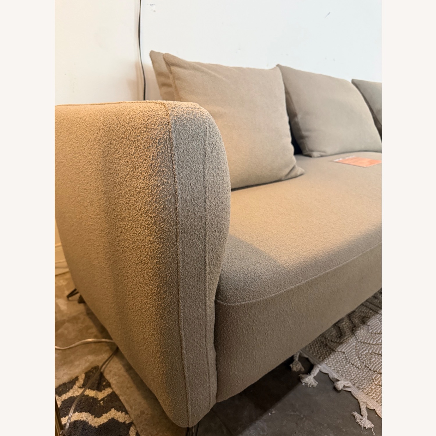 Lusia Boucle Sofa In Mocha - image-2