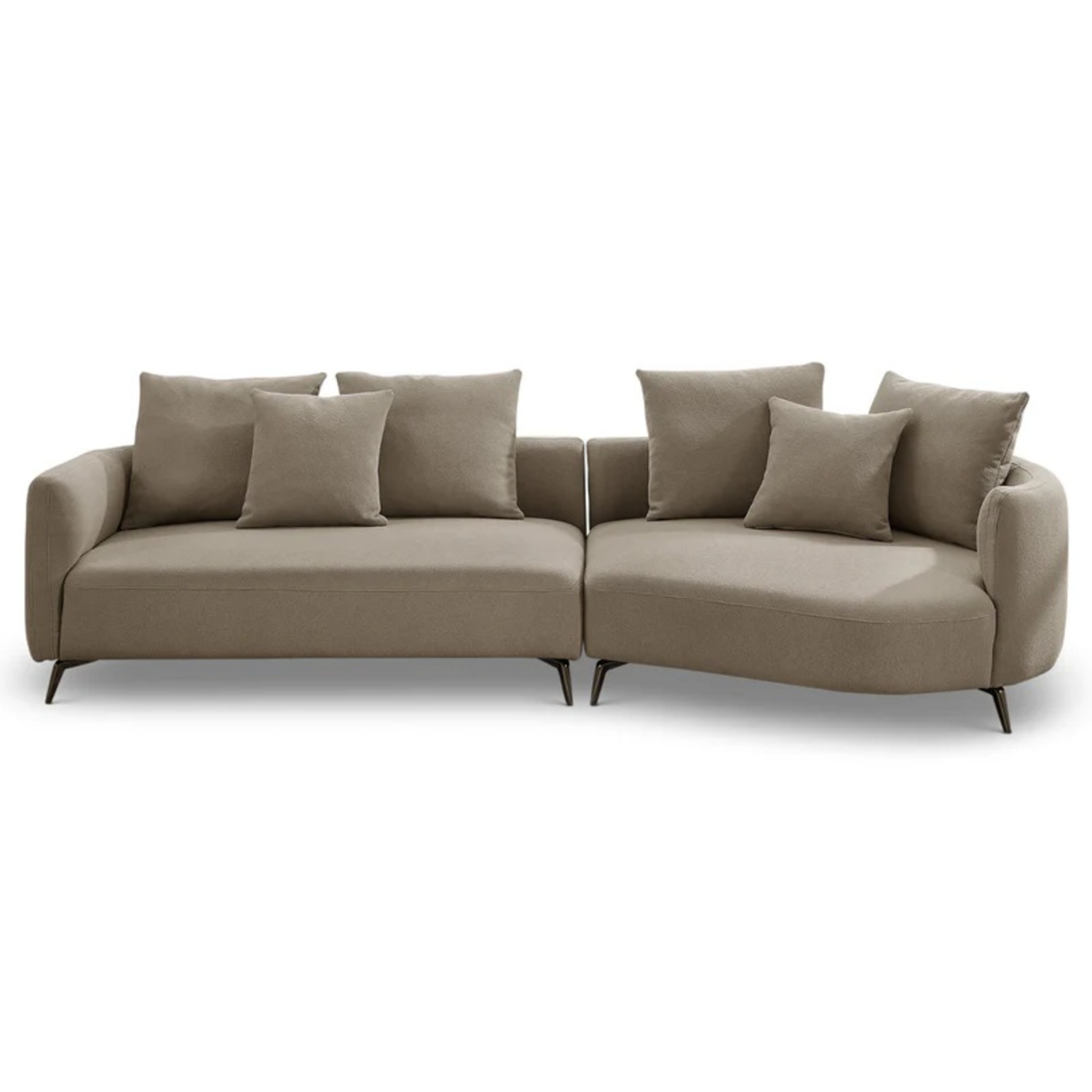 Lusia Boucle Sofa In Mocha - image-4