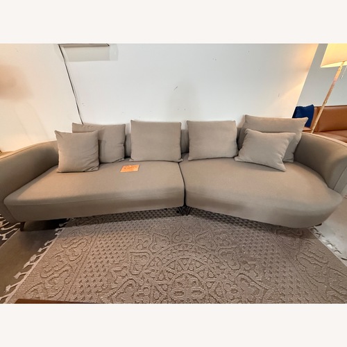 Used Lusia Boucle Sofa In Mocha  for sale on AptDeco