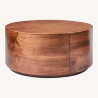 West Elm Light Brown Wood Coffee Table