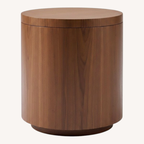 Used West Elm Volume Light Brown Wood Side Tables for sale on AptDeco