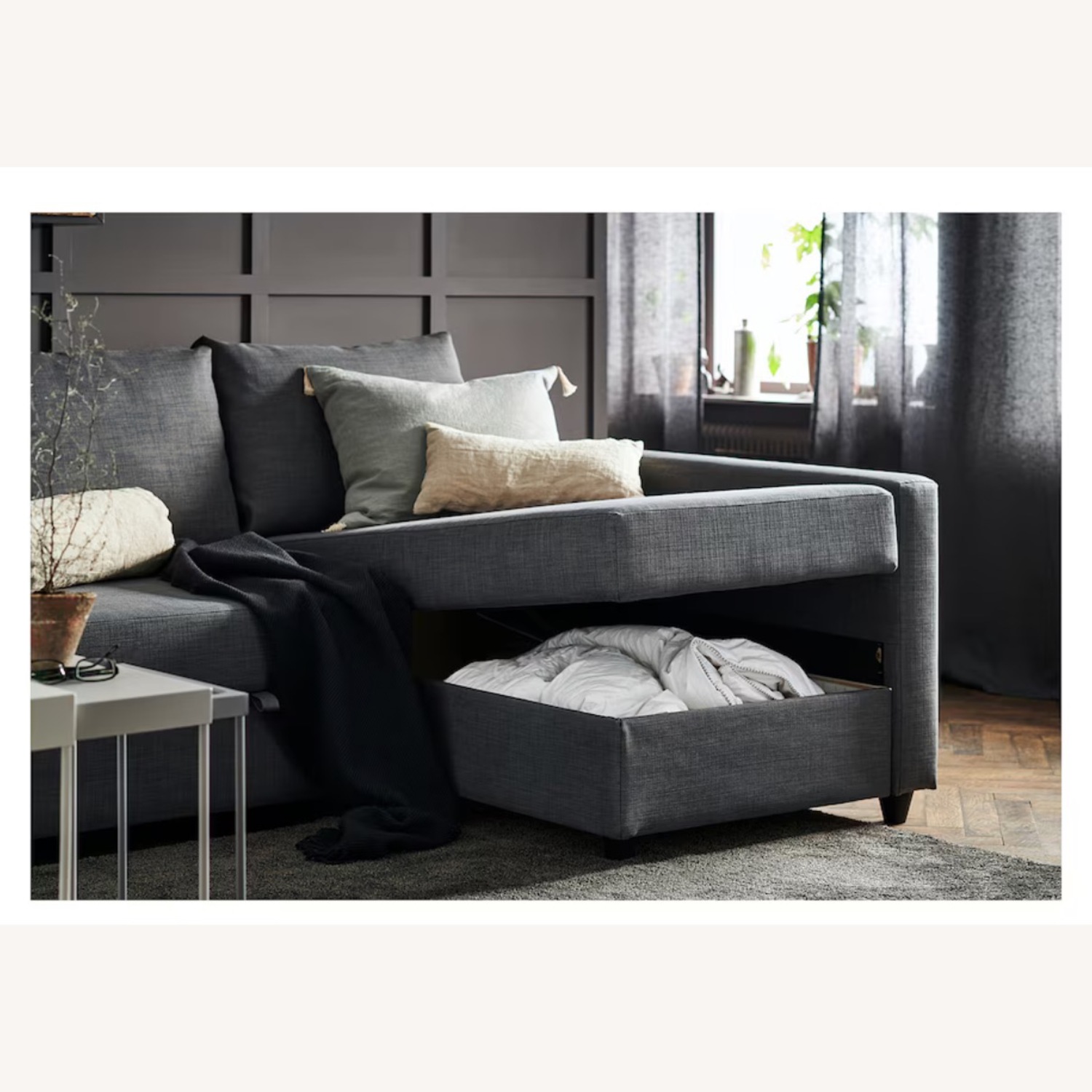IKEA FRIHETEN 3-Seater Sofa Bed W Storage - image-5