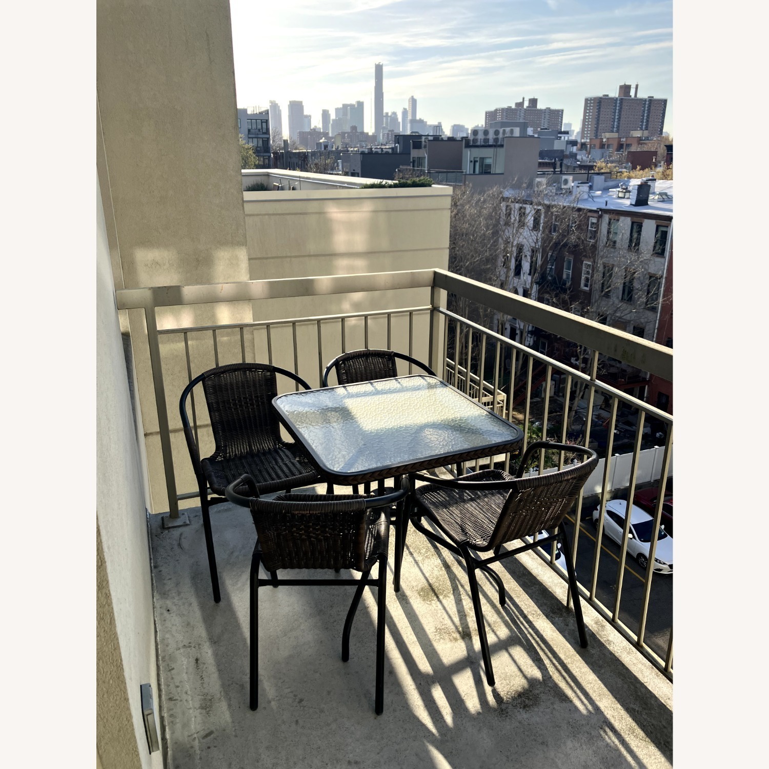 5-Piece 28" Square Indoor/Outdoor Patio Table and Chairs Set - image-2