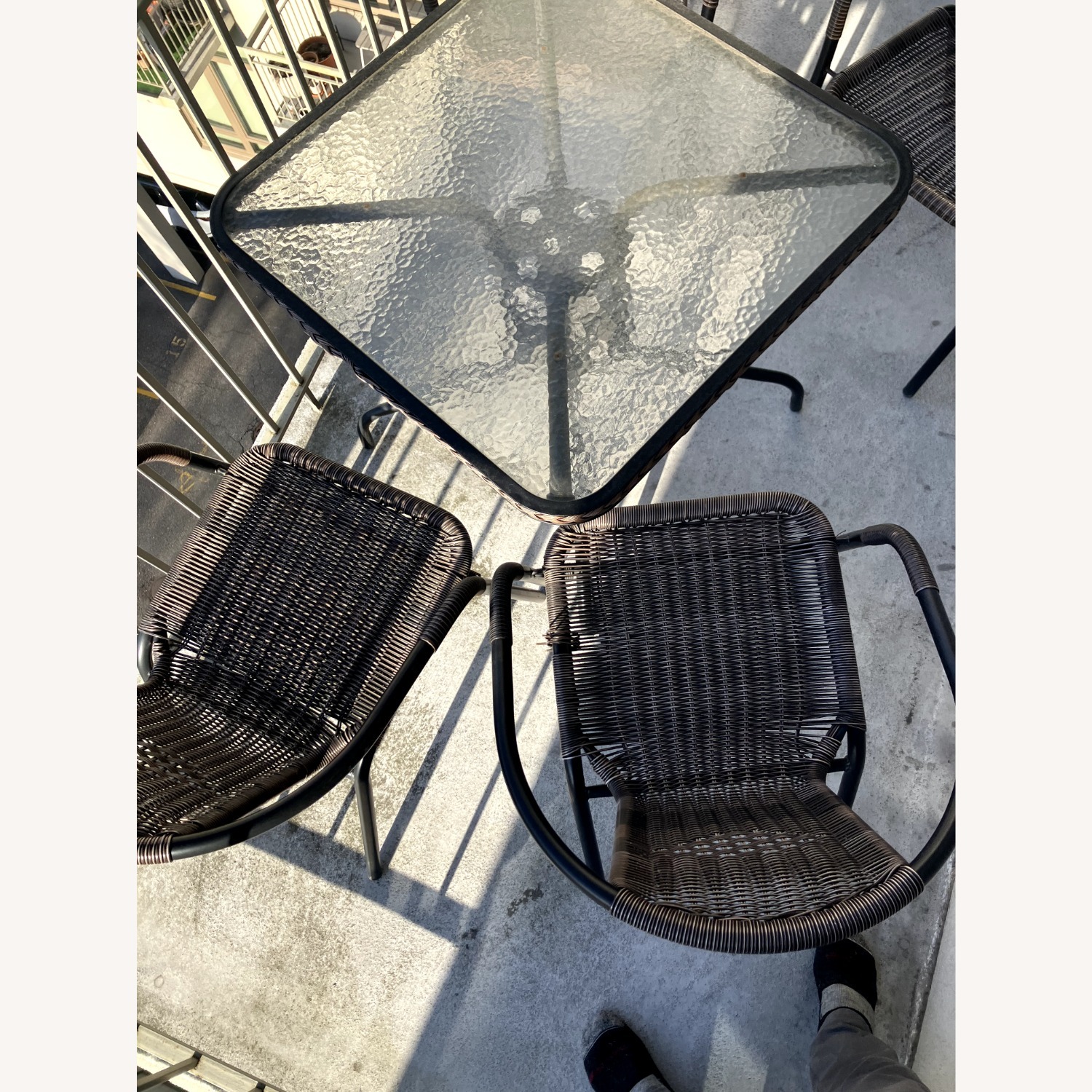 5-Piece 28" Square Indoor/Outdoor Patio Table and Chairs Set - image-3