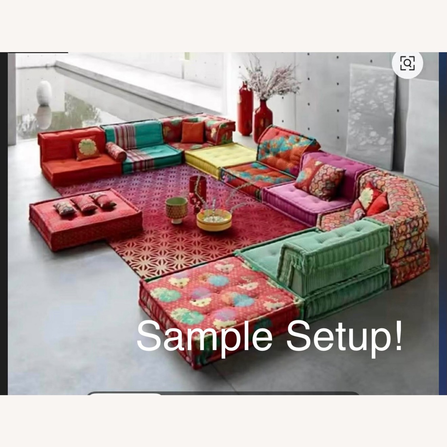 Roche Bobois Fabric 3+ Piece Sectional - image-1