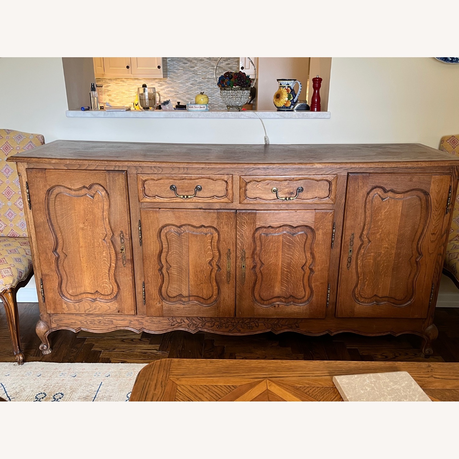 French Country Style Credenza/Buffet - image-1