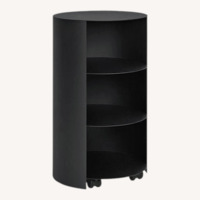 Hide Pedestal by Karoline Fesser Table, Black