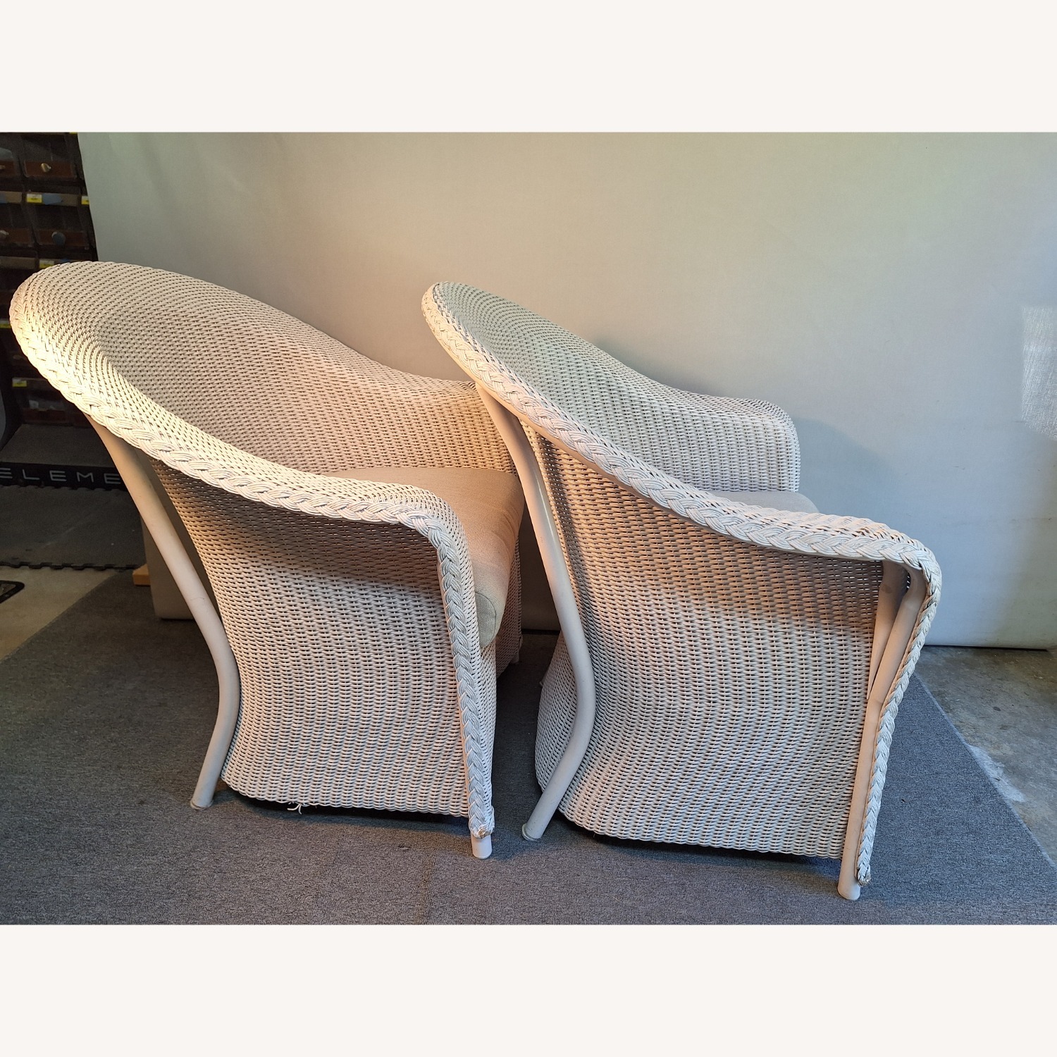 2 Lloyd Flanders Reflections Wicker Chairs - image-3