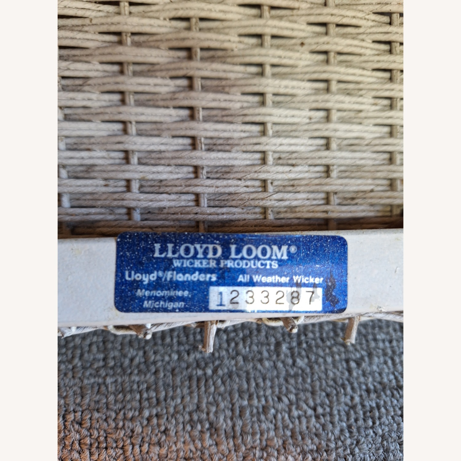 2 Lloyd Flanders Reflections Wicker Chairs - image-11