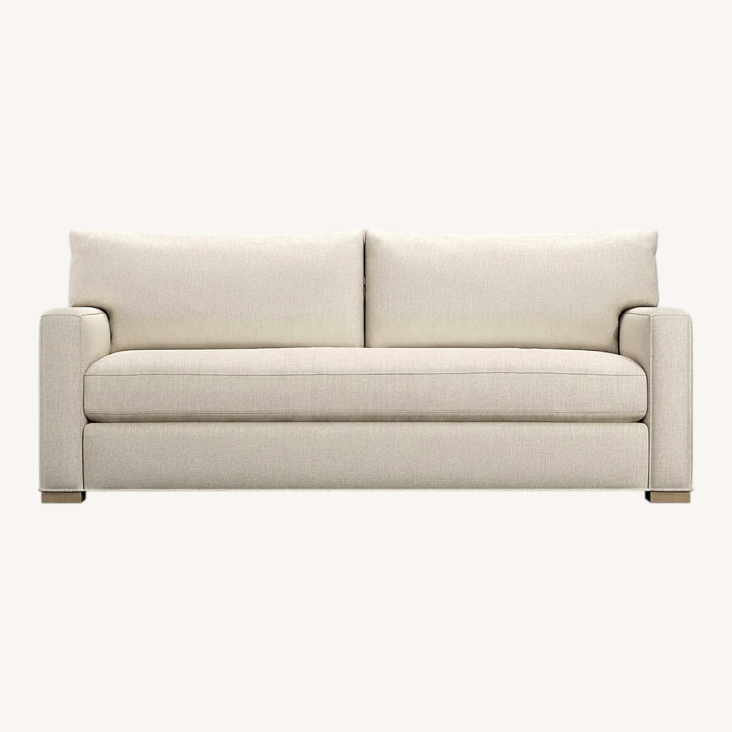 Crate & Barrel Axis Seater Sofa & Ottoman - image-0