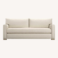 Crate & Barrel Axis Seater Sofa & Ottoman