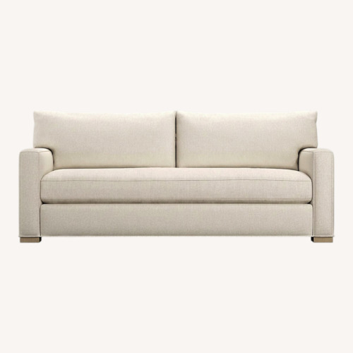 Used Crate & Barrel Axis Seater Sofa & Ottoman for sale on AptDeco