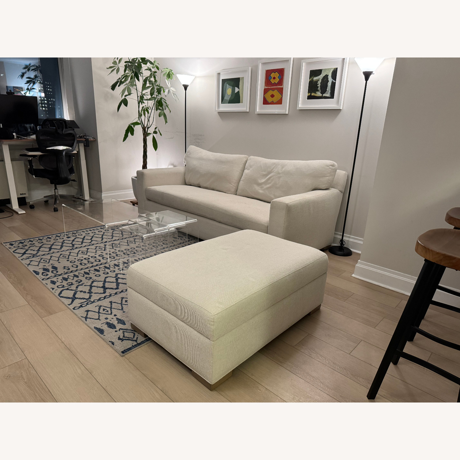 Crate & Barrel Acrylic Coffee Table - image-4