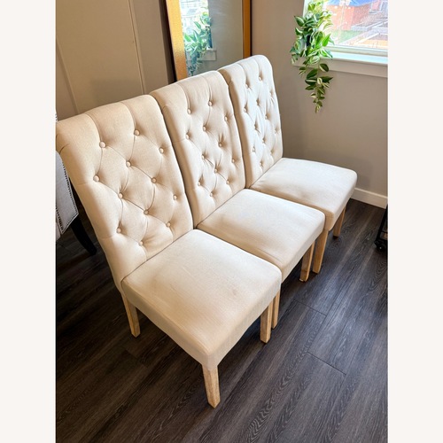 Used 6 Tufted Dining Chairs for sale on AptDeco