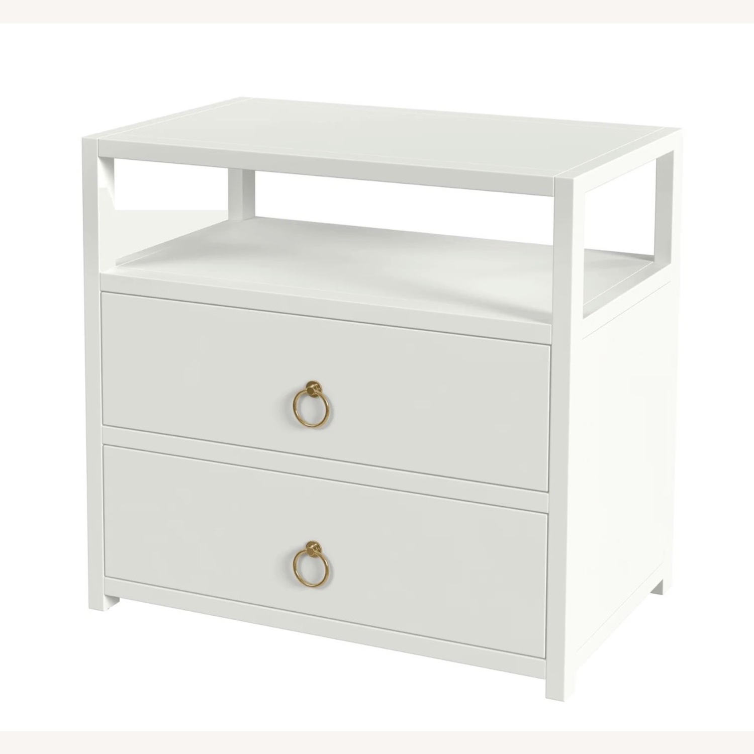 Lark White 2 Drawer Nightstand - image-4