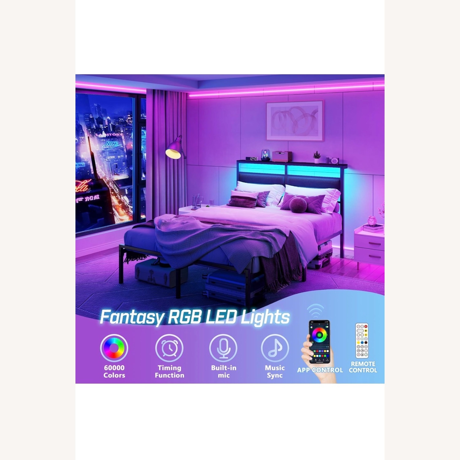 Black Metal Headboard - image-2