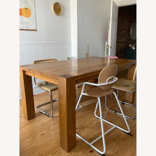 Used Crate & Barrel Terra Light Brown Wood Dining Table for sale on AptDeco