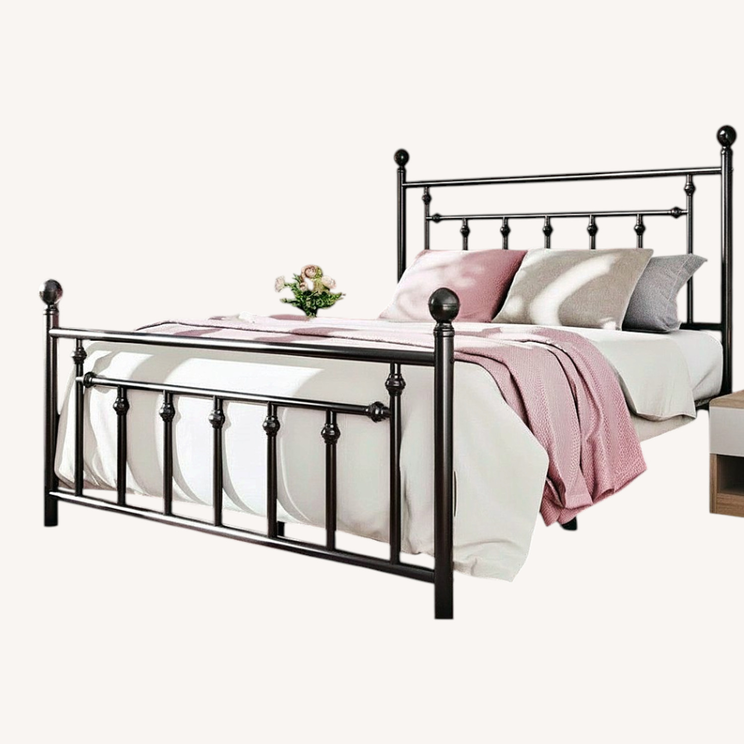Wayfair Black Metal Headboard - image-5