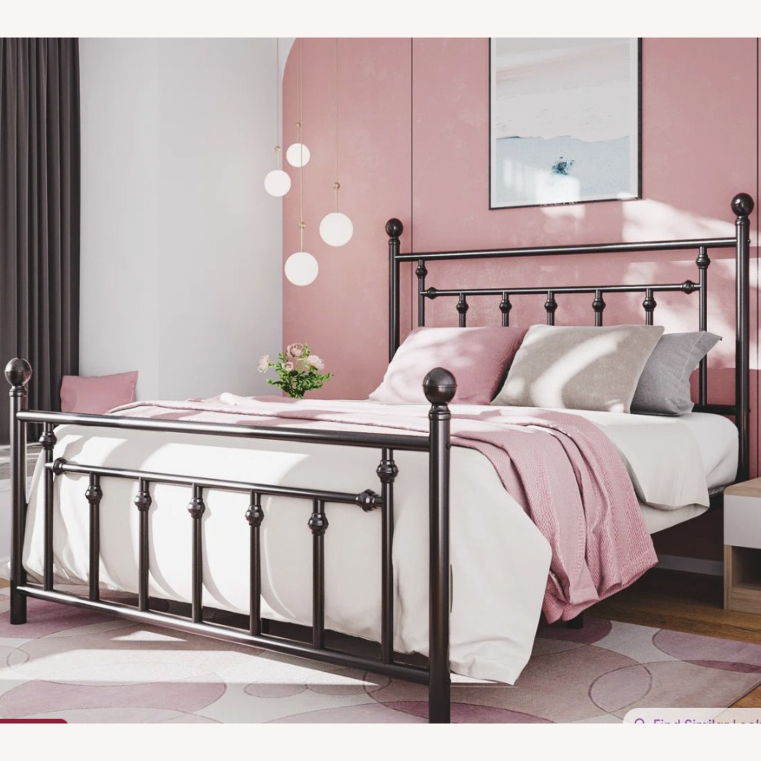 Wayfair Black Metal Headboard - image-2