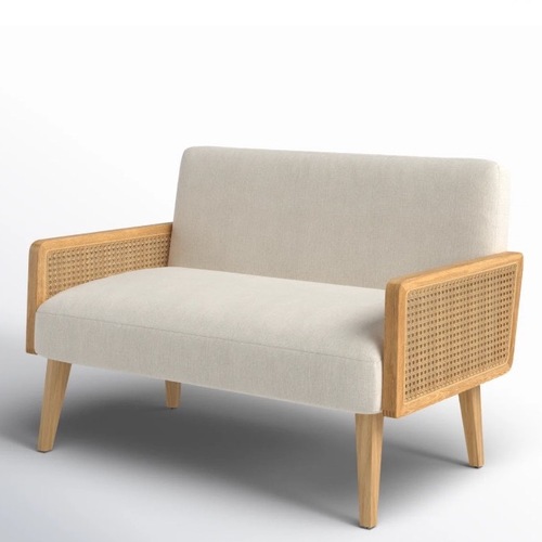 Used Cream Upholstered Loveseat  for sale on AptDeco