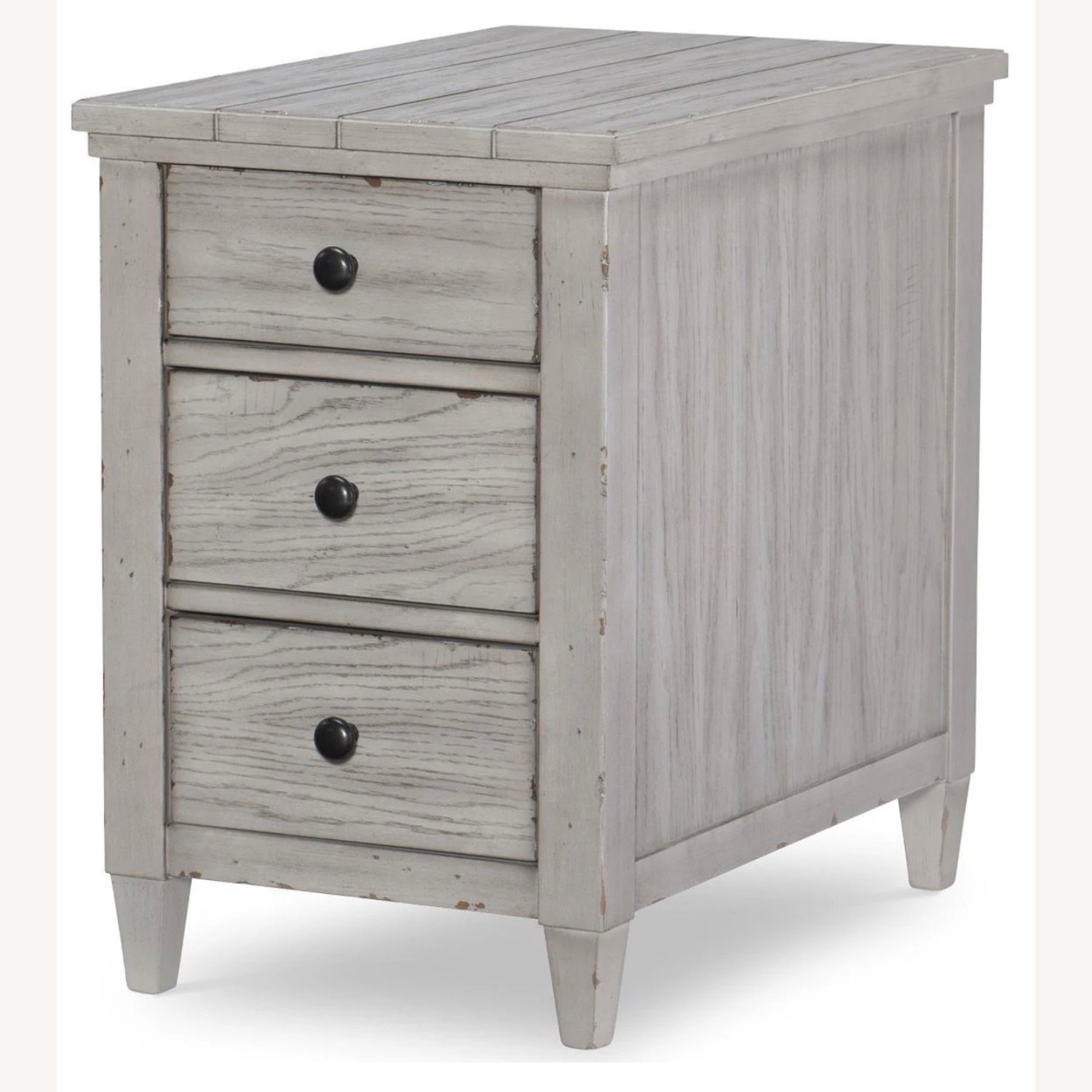 Macy's Legacy Classic Light Gray Wood Side Table - image-1