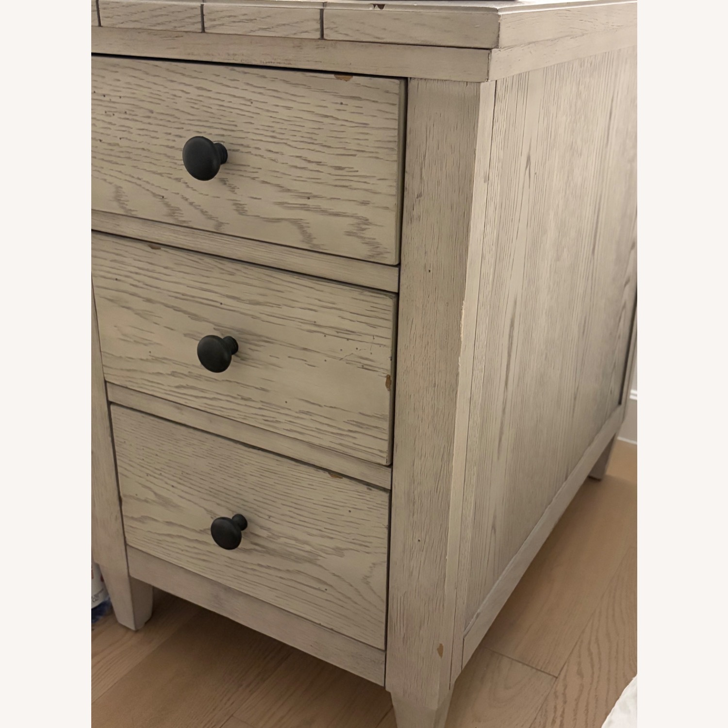 Macy's Legacy Classic Light Gray Wood Side Table - image-3