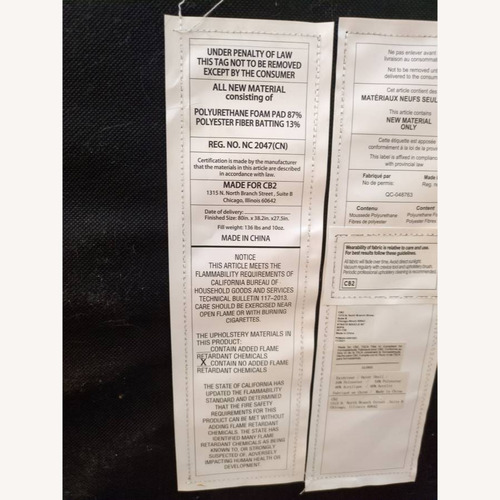 Used CB2 Strato Boucle 80" Sofa for sale on AptDeco