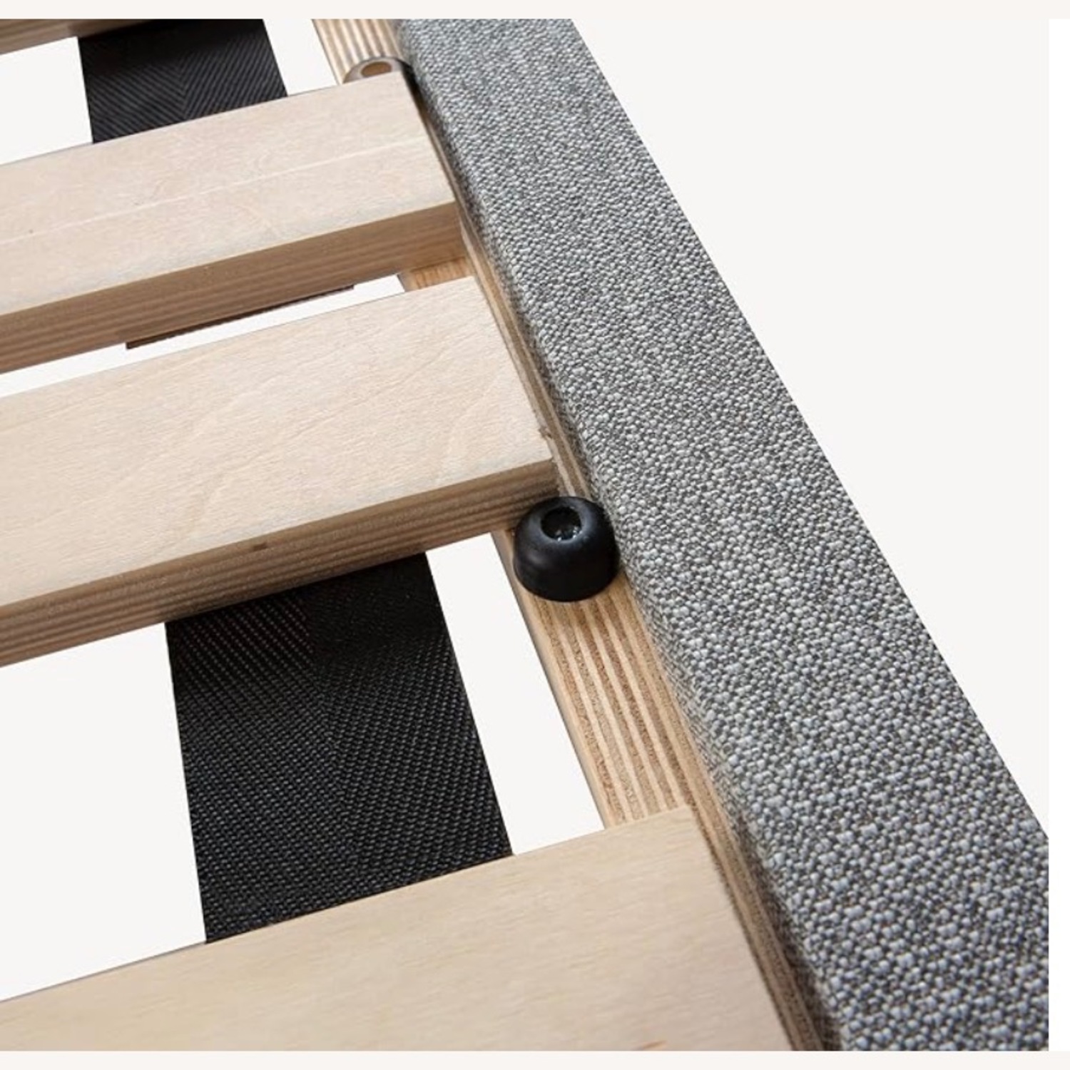 Macy's Leesa Light Gray Wood Twin Bed Foundation - image-3