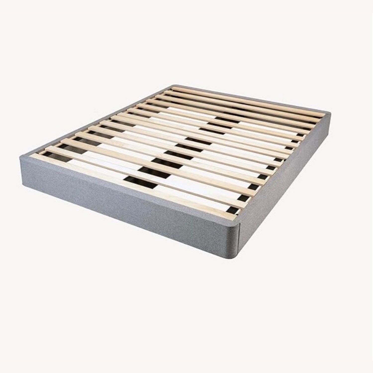 Macy's Leesa Light Gray Wood Twin Bed Foundation - image-1