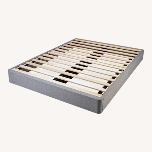 Used Macy's Leesa Light Gray Wood Twin Bed Foundation for sale on AptDeco