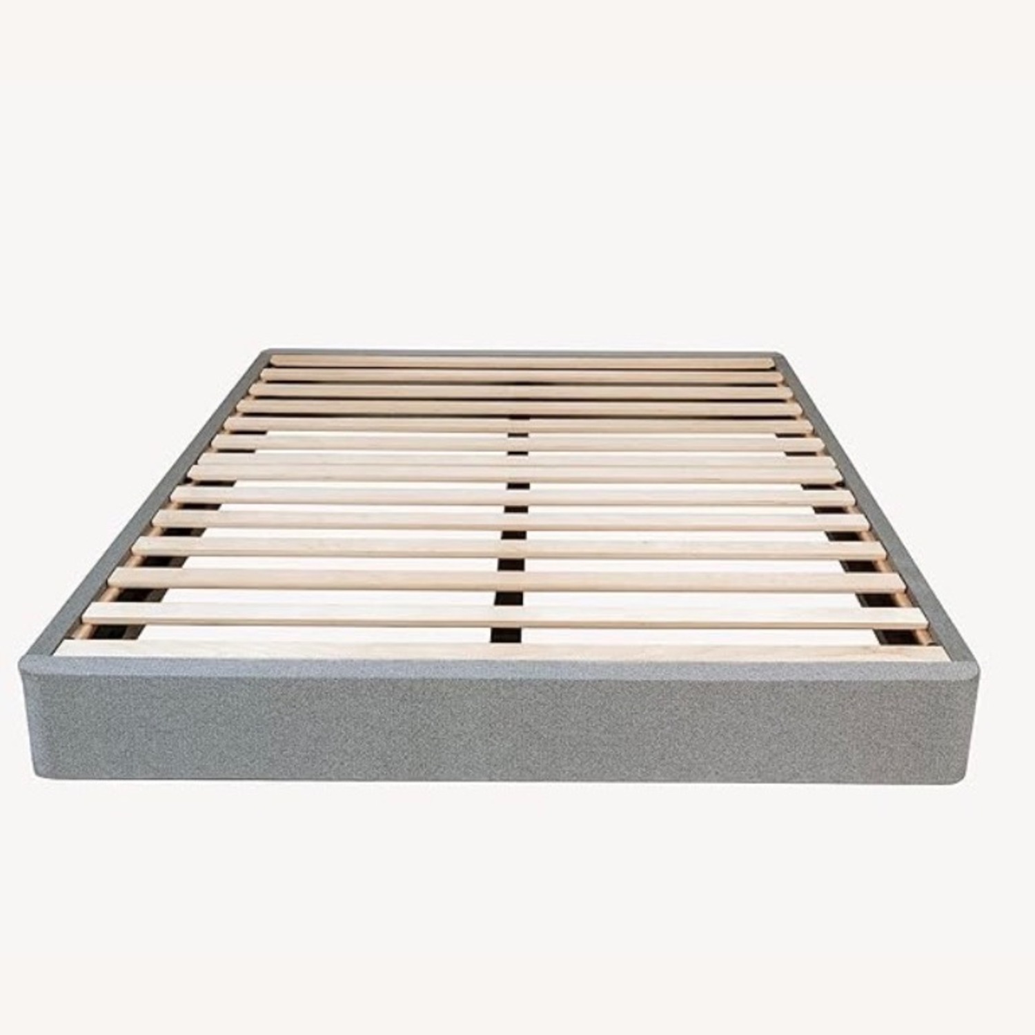 Macy's Leesa Light Gray Wood Twin Bed Foundation - image-2