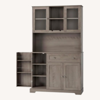 Amazon Dark Brown Wood Armoire