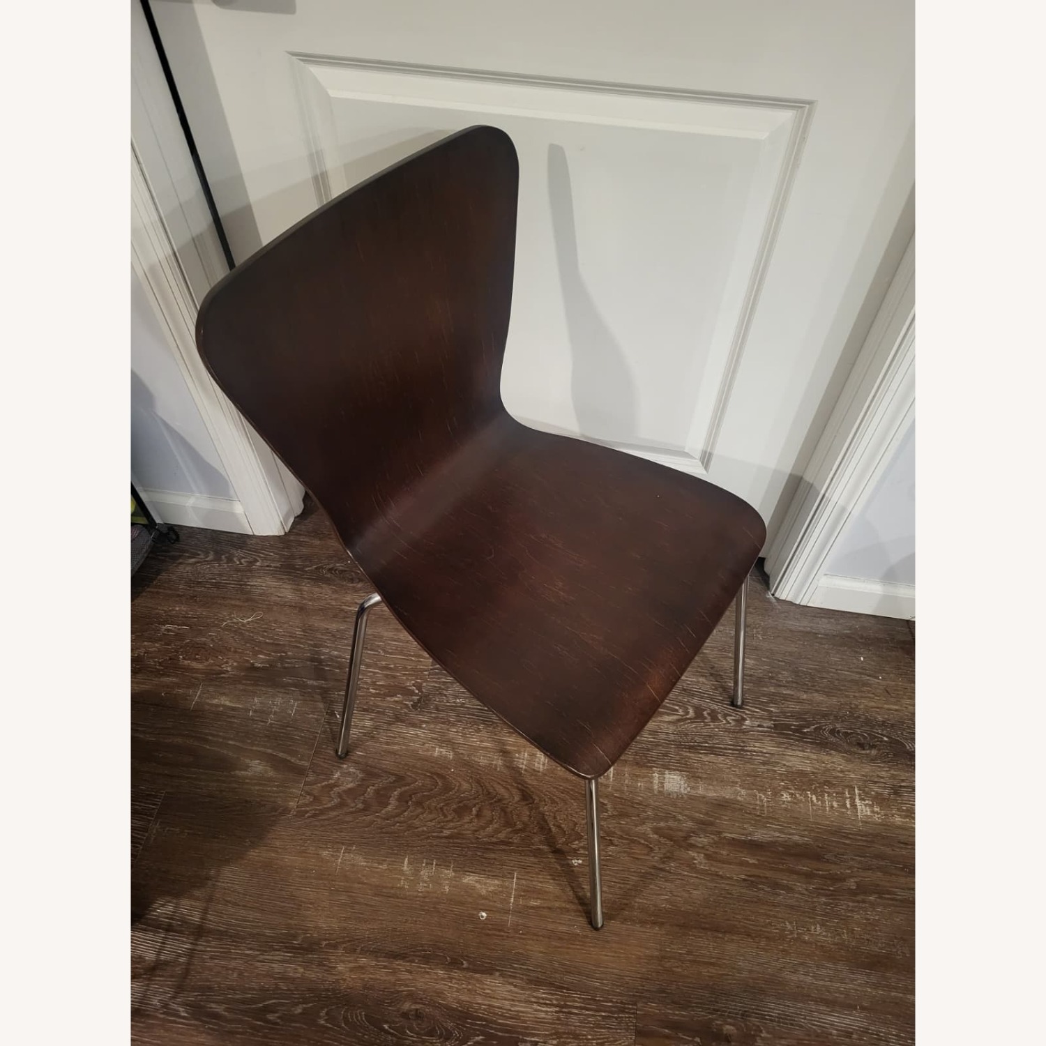 Dark Brown Wood Dining Chairs - image-2